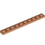 Lego destička 1x10, tělová (6286497)
